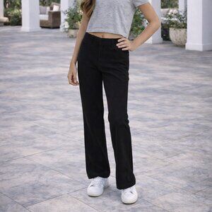 Flowers by Zoe Girls Black Wide-Leg Pants | Size L | NWT Stretch Rayon